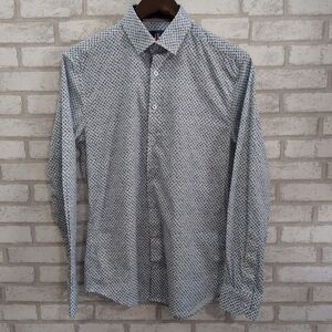 Soul Of London Dress Shirt Size Small Blue White Long Sleeve